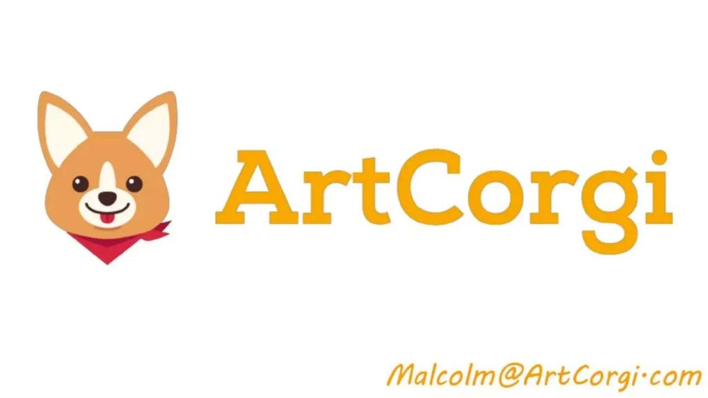ArtCorgi pitch deck, cover slide