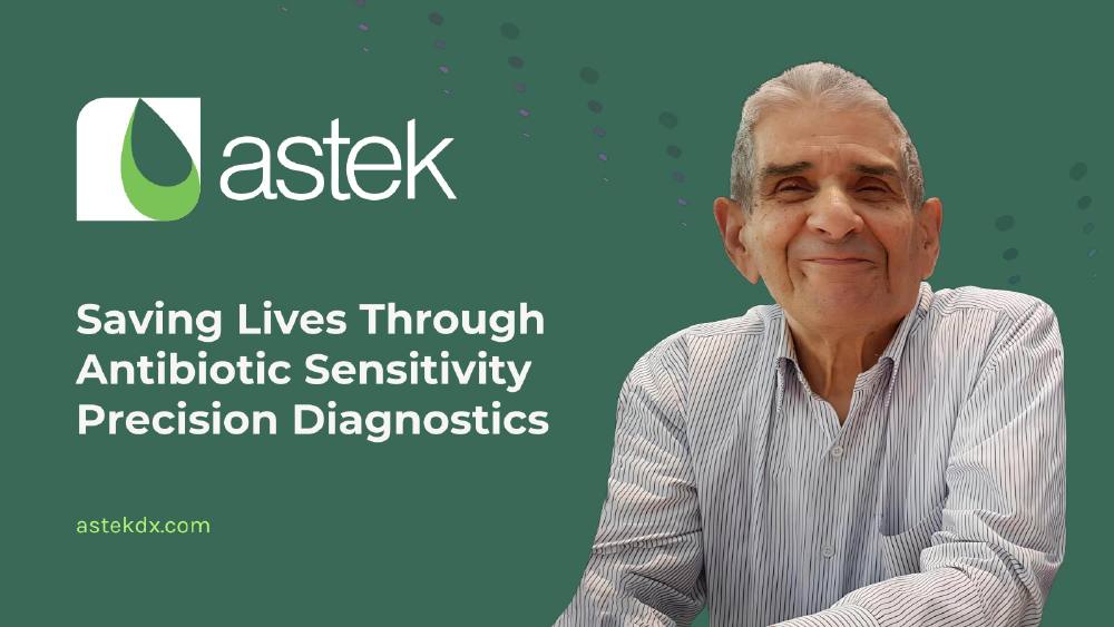 Astek Diagnostics pitch deck, cover slide