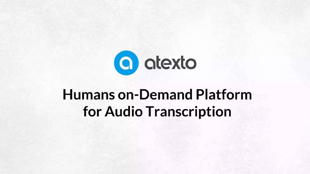 Atexto pitch deck, cover slide