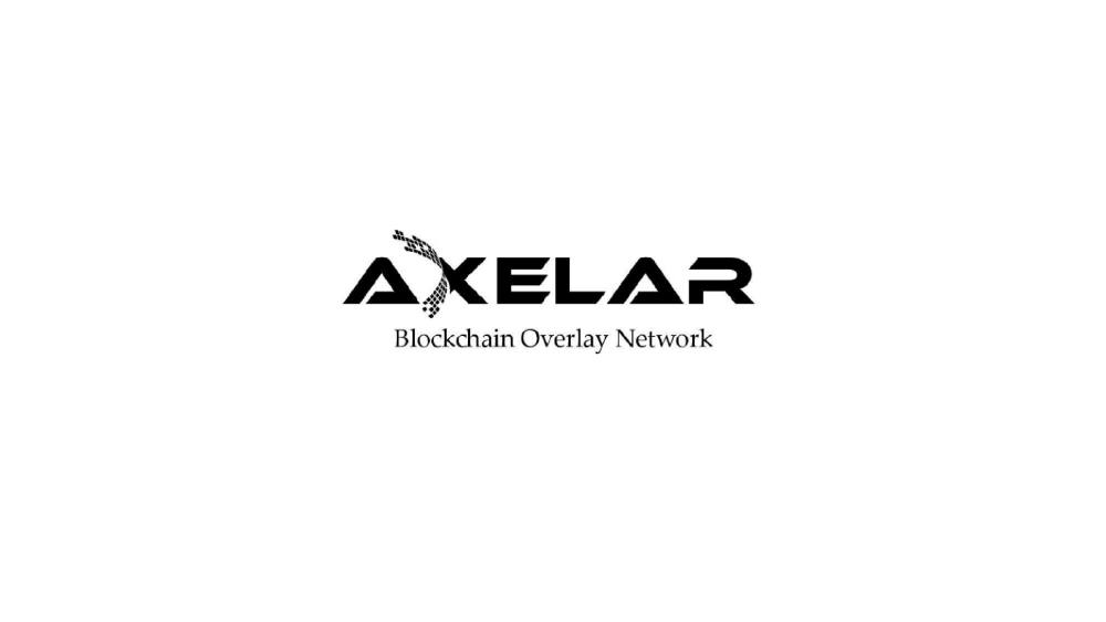 Axelar pitch deck, cover slide
