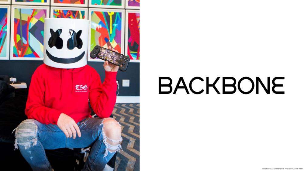 Backbone pitch deck, cover slide