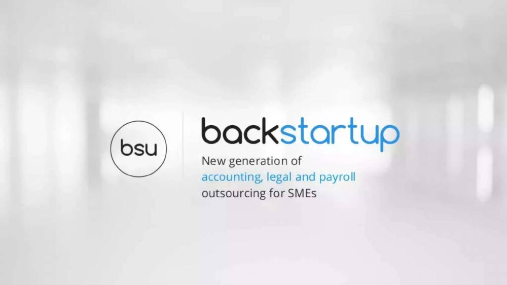 Backstartup pitch deck, cover slide