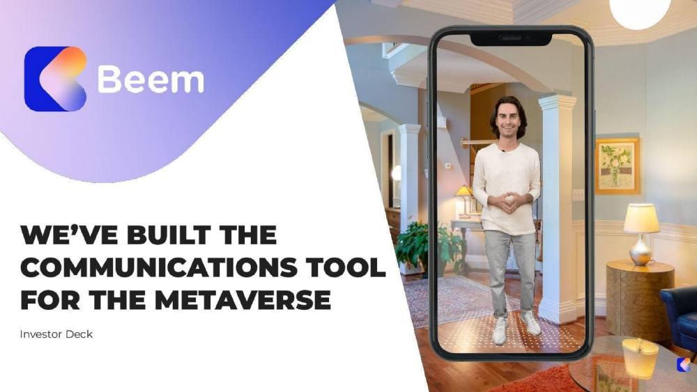 Beem pitch deck, cover slide