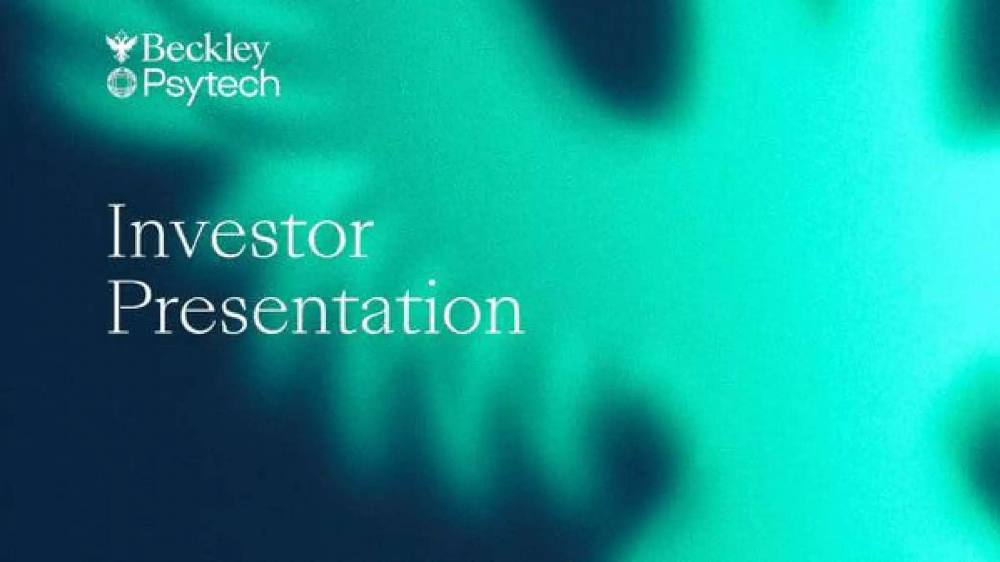 Bekleypsytech pitch deck, cover slide