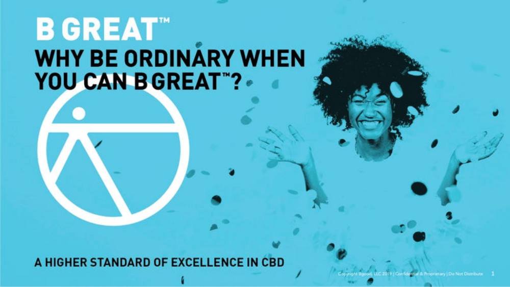 BGREAT pitch deck, cover slide