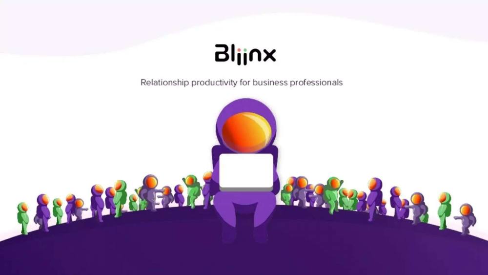 Bliinx pitch deck, cover slide