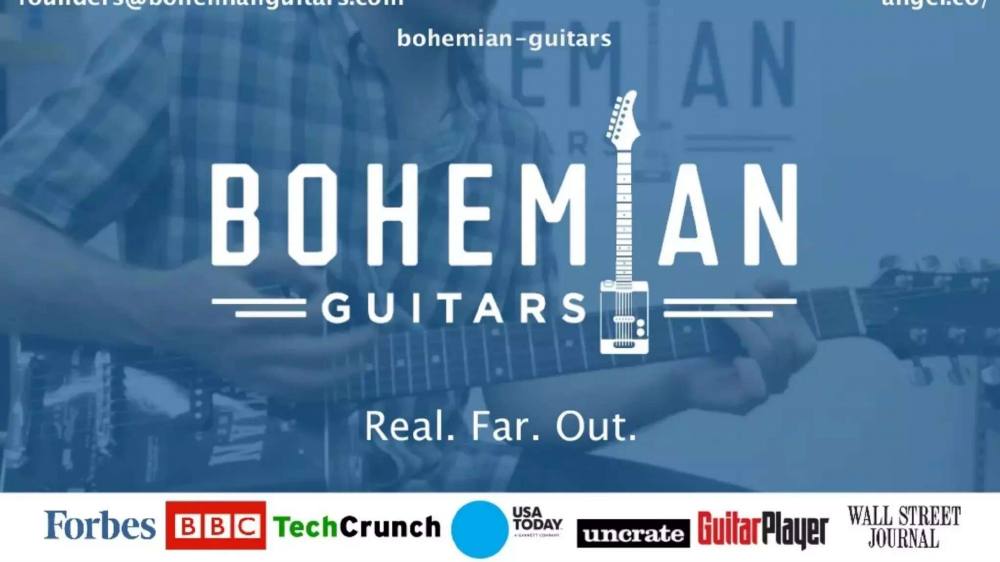 Bohemian pitch deck, cover slide