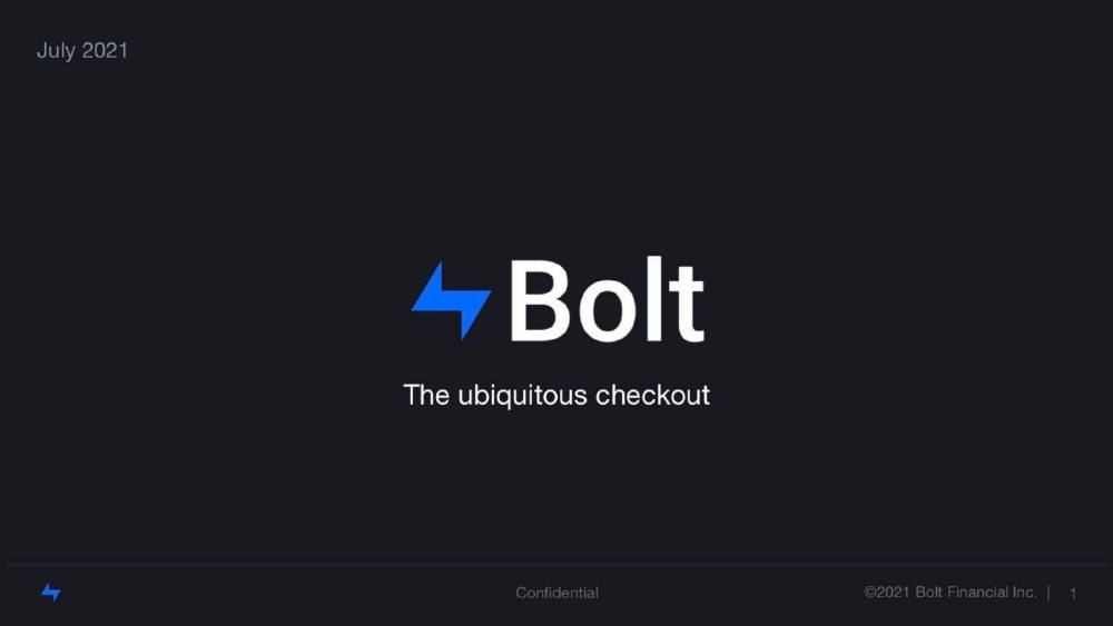 Bolt pitch deck, cover slide