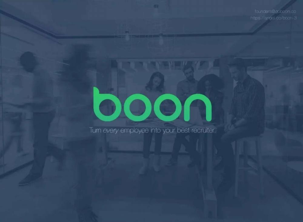 Boon pitch deck, cover slide