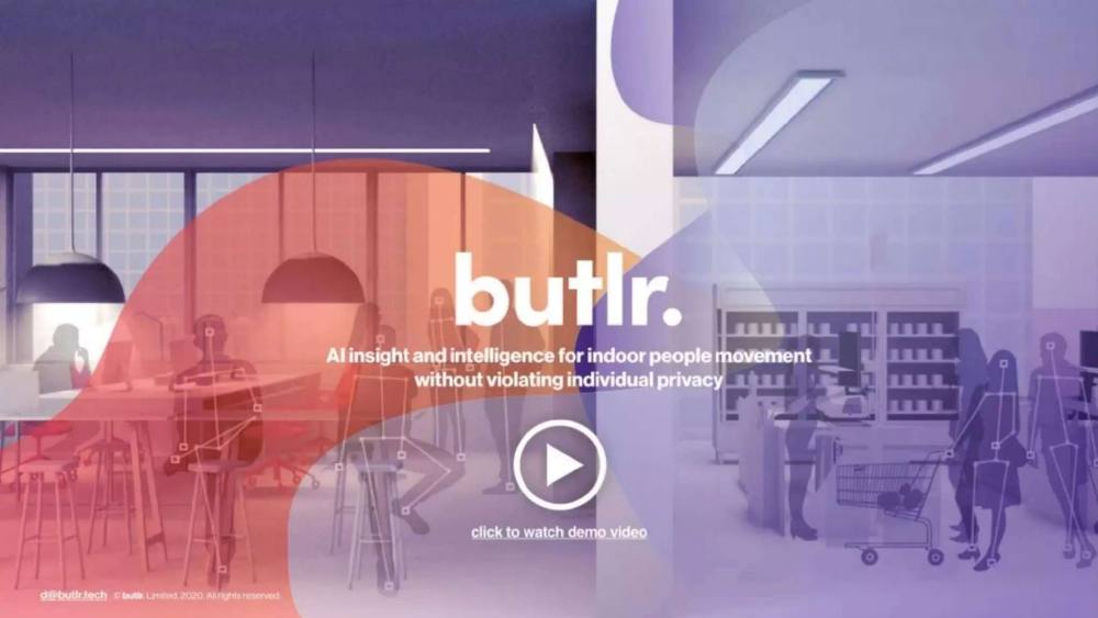 Butlr pitch deck, cover slide