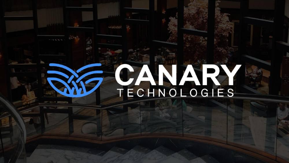 Canary Technologies pitch deck, cover slide