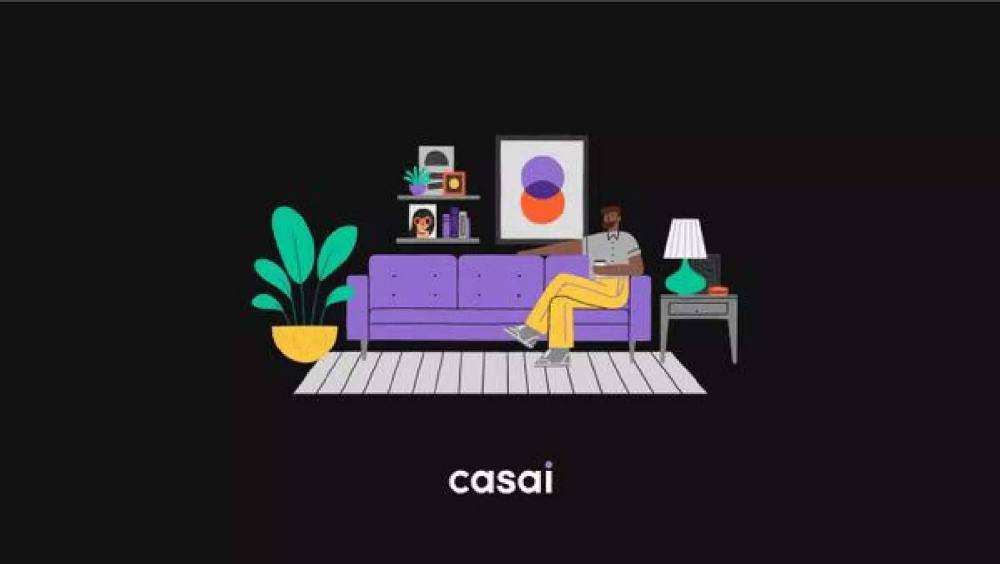 Casai pitch deck, cover slide