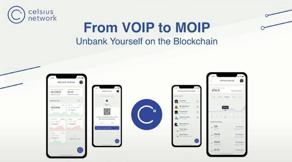 Celsius Network pitch deck, cover slide