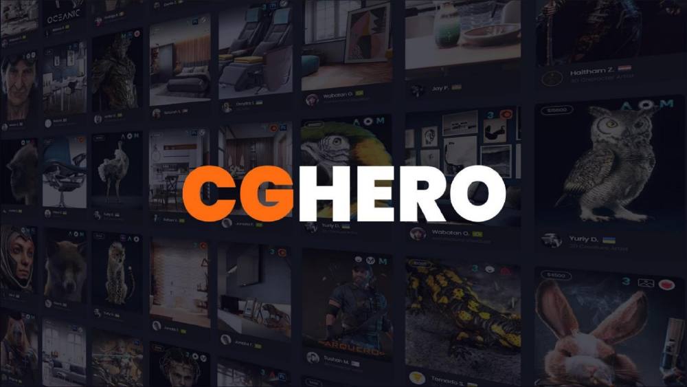 CGHero pitch deck, cover slide