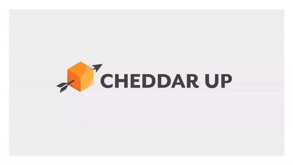Cheddar Up pitch deck, cover slide