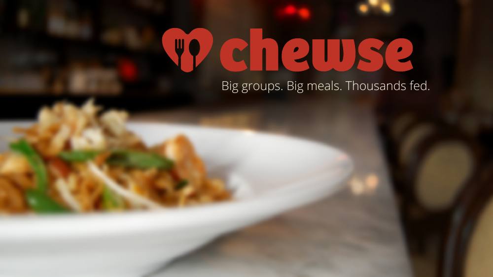 Chewse pitch deck, cover slide