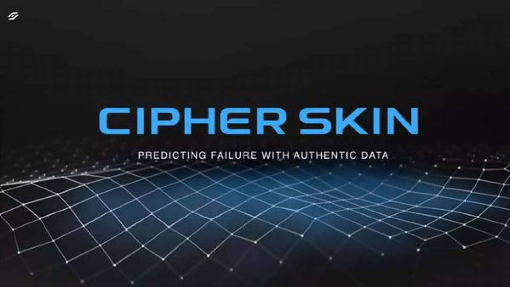 Cipher Skin pitch deck, cover slide