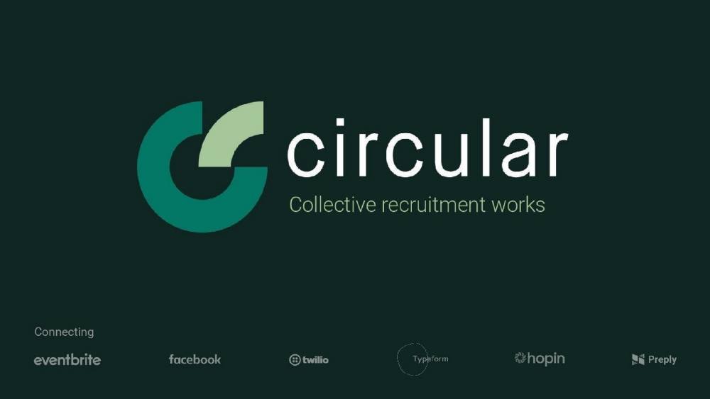 Circular pitch deck, cover slide
