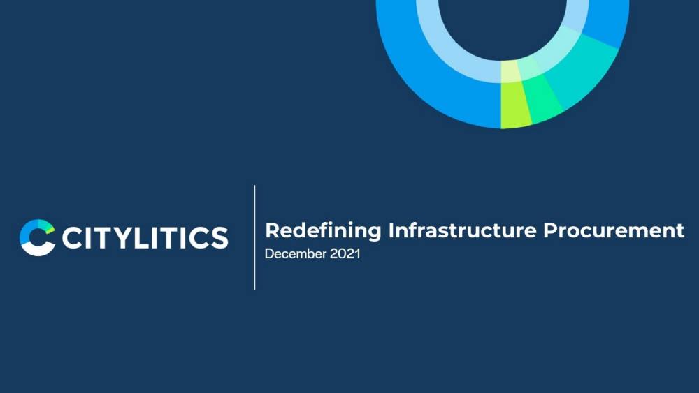 Citylitics pitch deck, cover slide