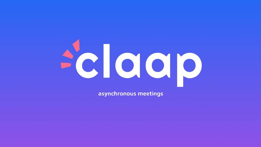 Claap pitch deck, cover slide
