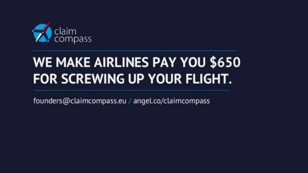 ClaimCompass pitch deck, cover slide