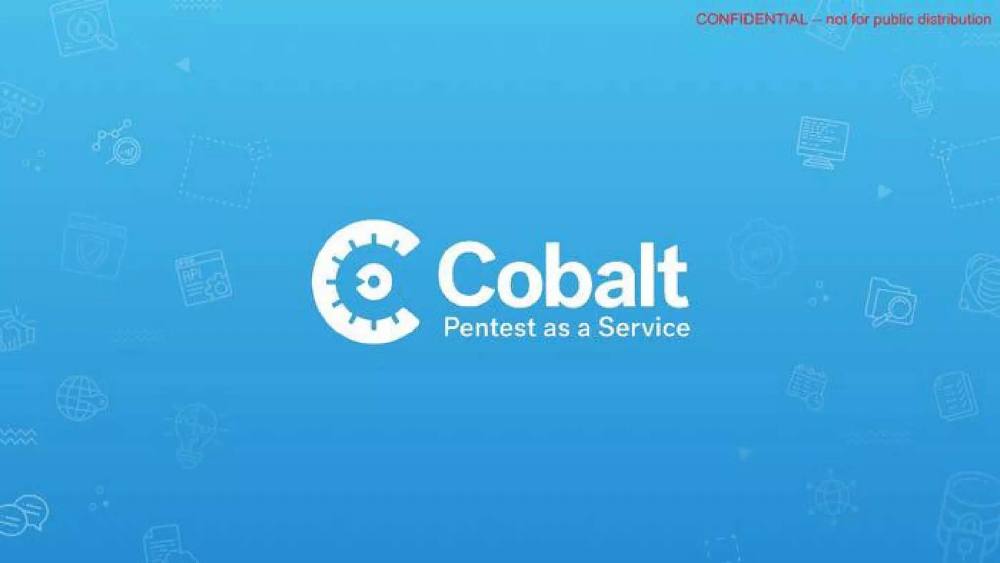Cobalt pitch deck, cover slide