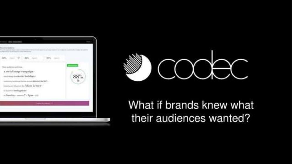 Codec pitch deck, cover slide