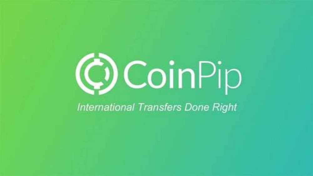 CoinPip pitch deck, cover slide