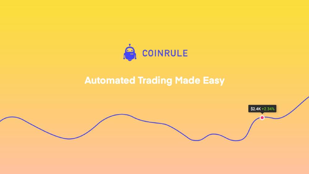 Coinrule pitch deck, cover slide