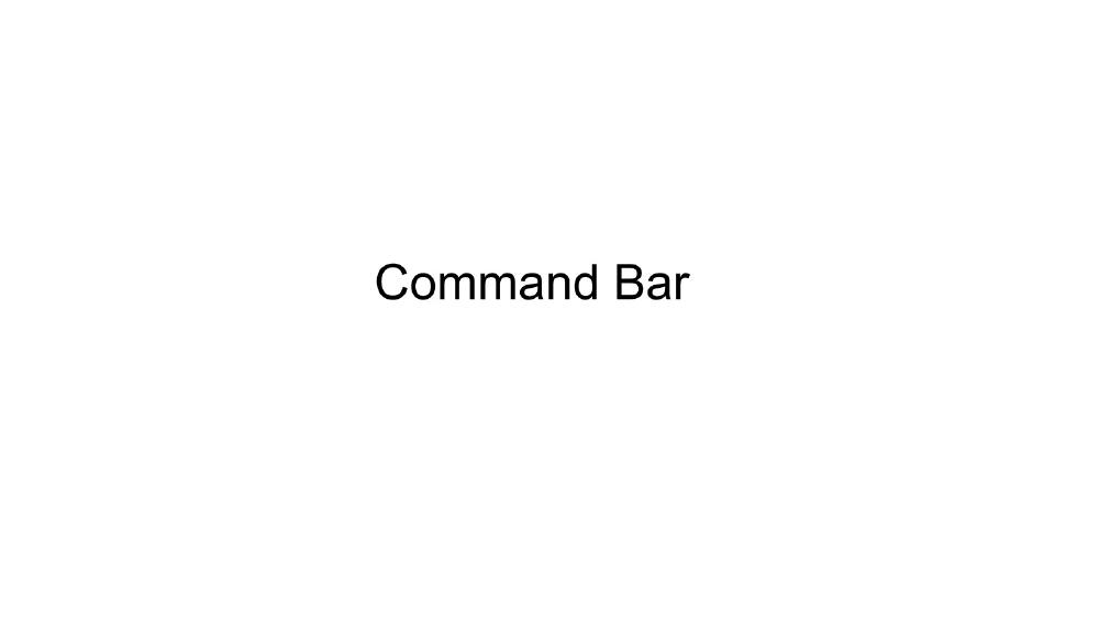 CommandBar pitch deck, cover slide