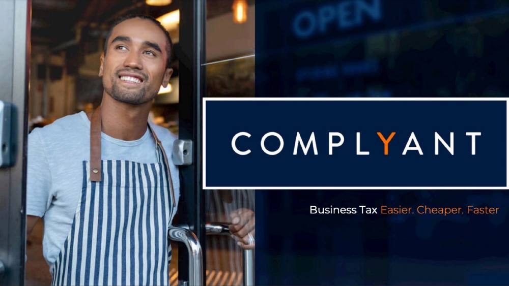 ComplYant pitch deck, cover slide