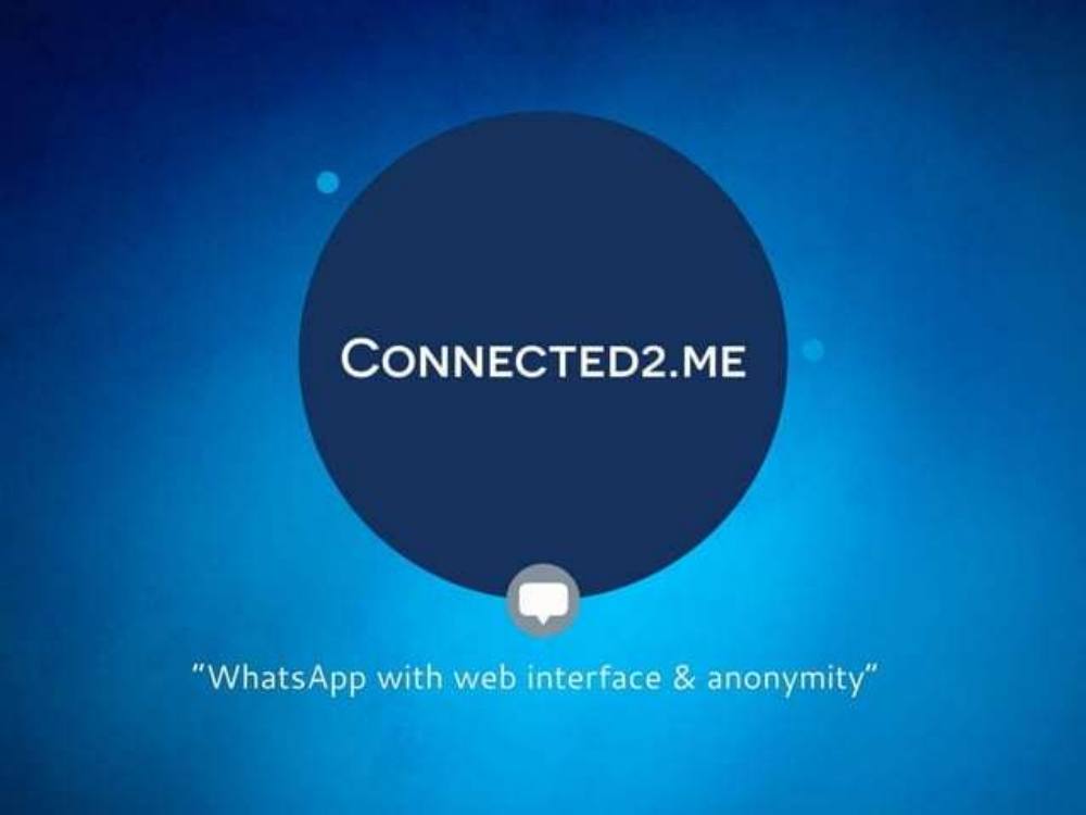 Connected2.me pitch deck, cover slide