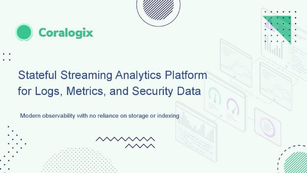 Coralogix pitch deck, cover slide