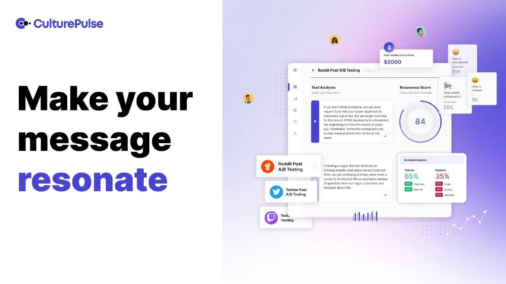 CulturePulse pitch deck, cover slide