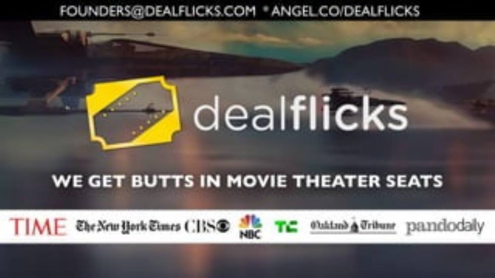 Dealflicks pitch deck, cover slide