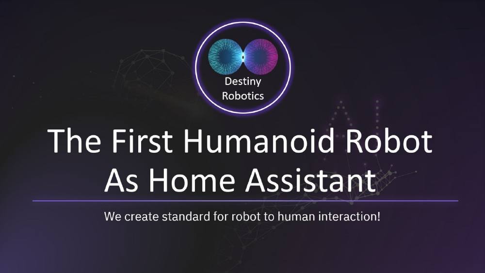 Destiny Robotics pitch deck, cover slide
