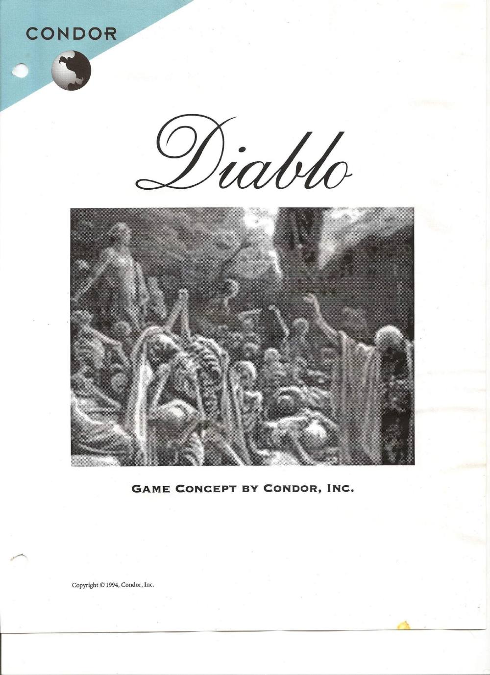 Diablo pitch deck, cover slide