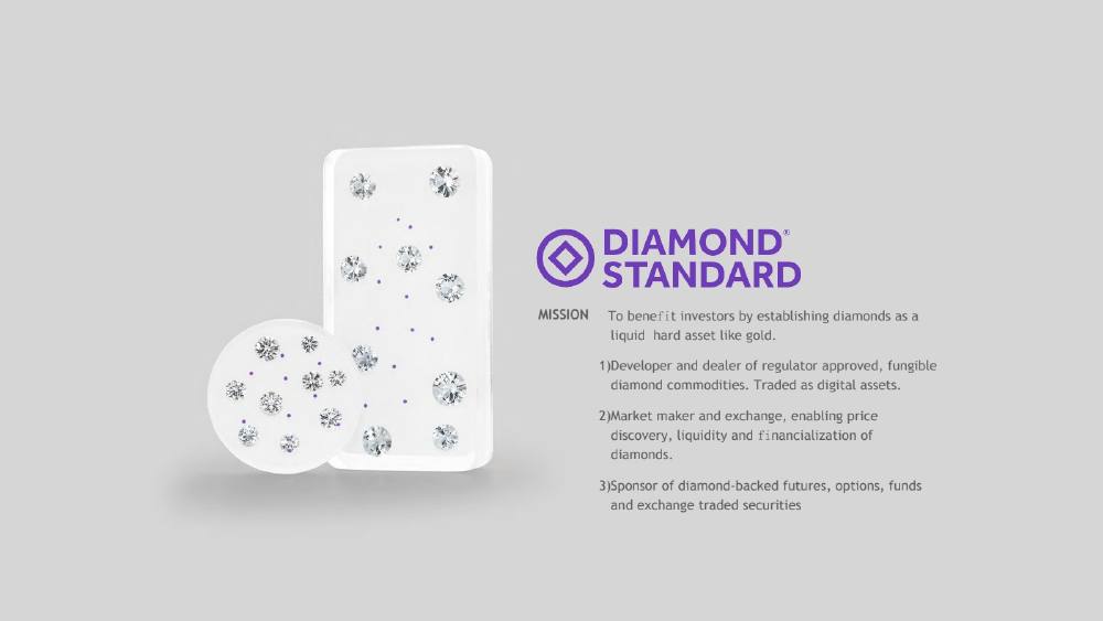 Diamond Standard pitch deck, cover slide