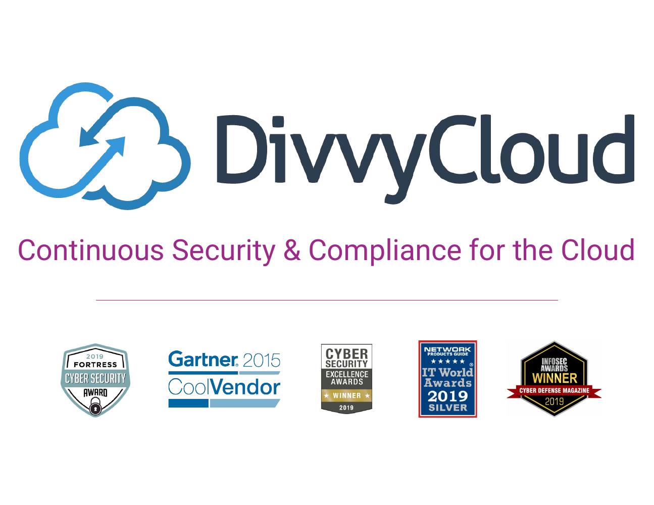 DivvyCloud pitch deck, cover slide