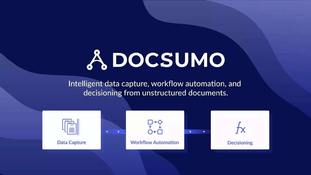 Docsumo pitch deck, cover slide