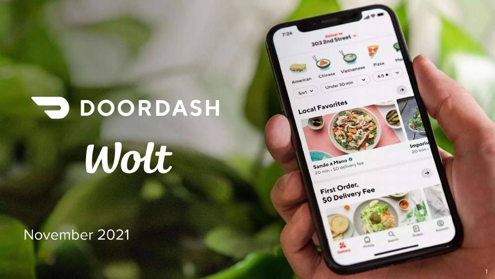 DoorDash pitch deck, cover slide