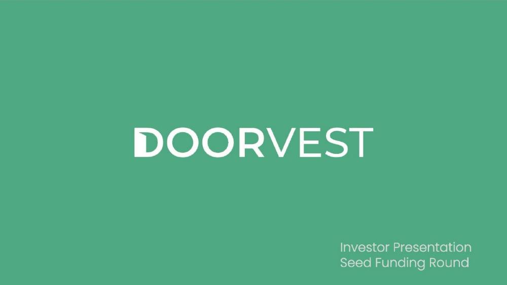 Doorvest pitch deck, cover slide