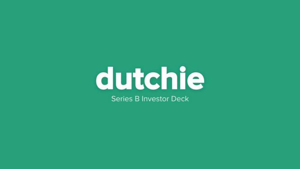 Dutchie pitch deck, cover slide