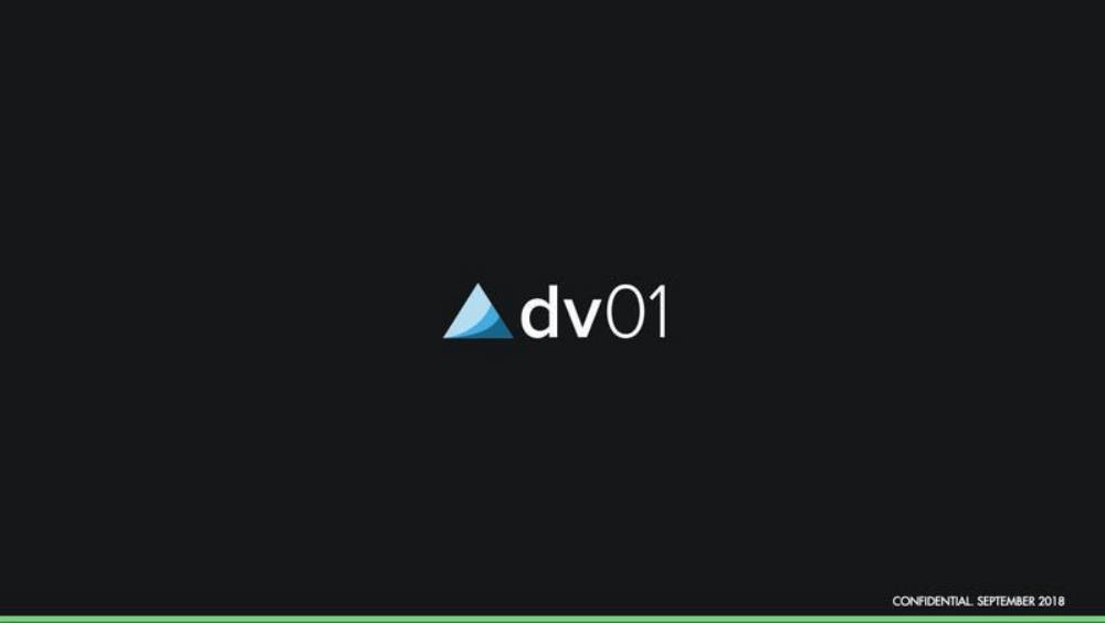 Dv01 pitch deck, cover slide