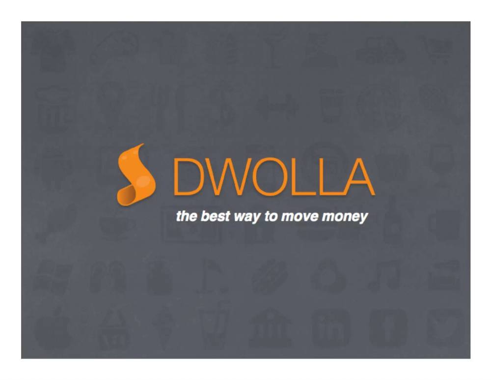 Dwolla pitch deck, cover slide