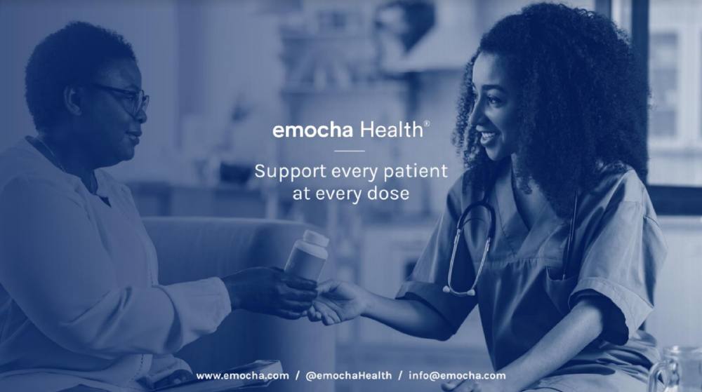Emocha pitch deck, cover slide