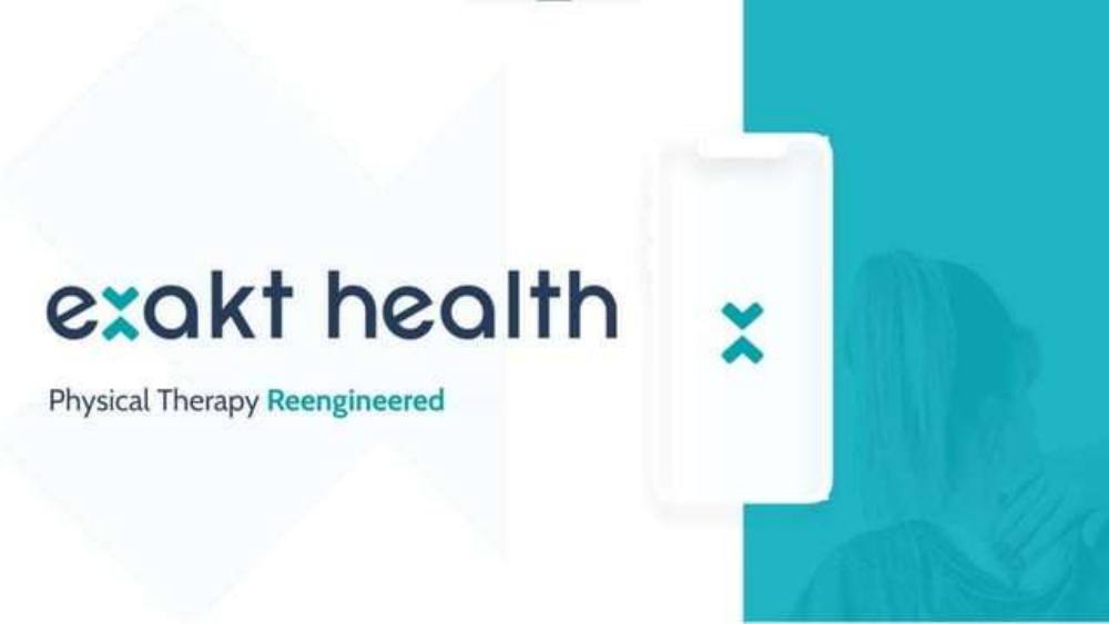 Exakt Health pitch deck, cover slide