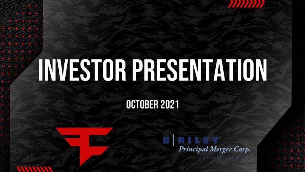 FaZe Clan pitch deck, cover slide