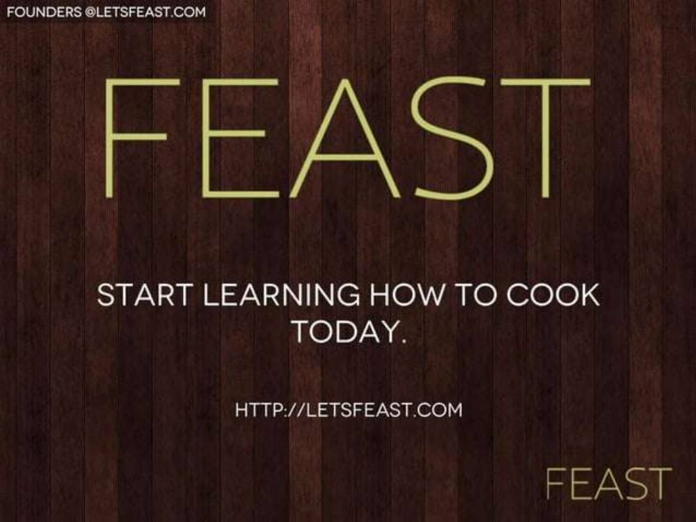 Feast pitch deck, cover slide
