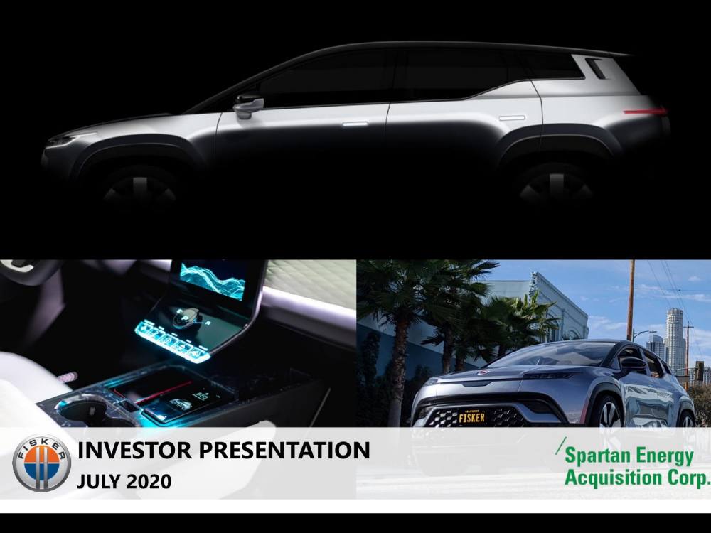 Fisker pitch deck, cover slide